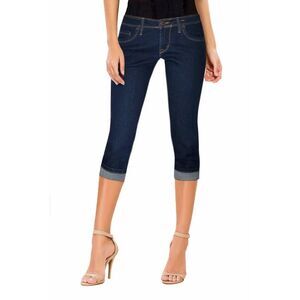 Hybrid & Company Women's Stretchy Denim Capri Jeans 18 Plus Indigo